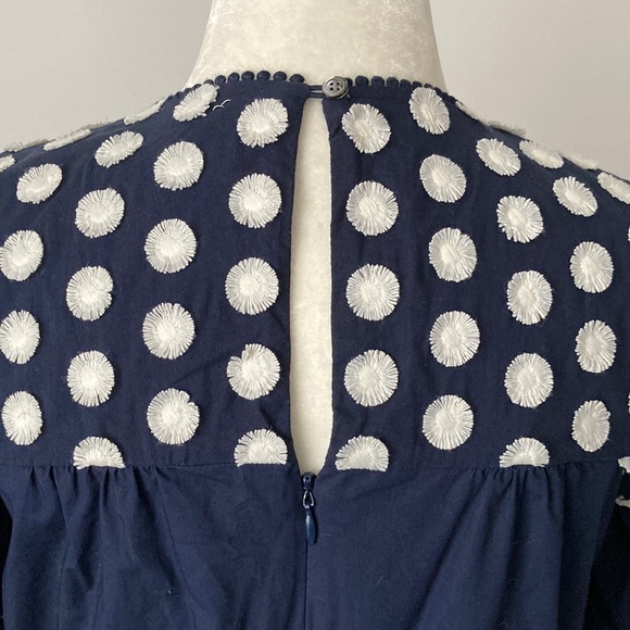 J.Crew Embroidered Dot Ruffle Dress - Picture 6 of 7